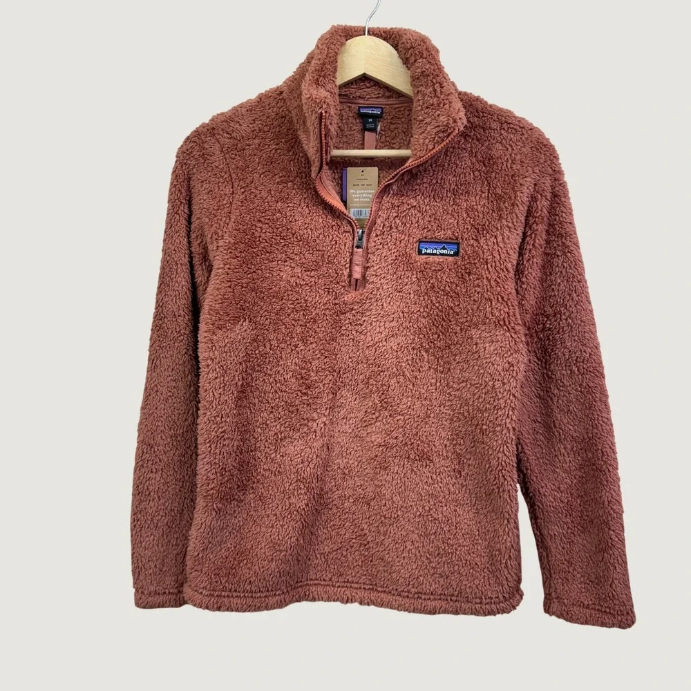 Patagonia Los Gatos 1/4 Zip Fleece XS Century Pink Fuzzy Gorpcore Pullover
